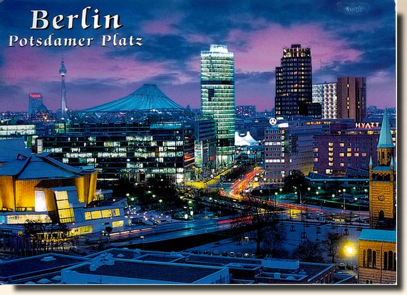 carte postale de berlin allemagne