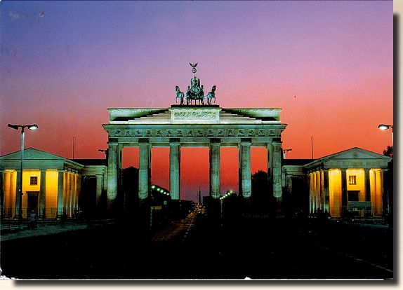 carte postale de berlin allemagne