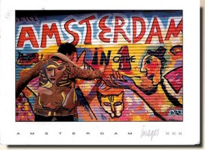 Une carte postale d'Amsterdam (Frede et Fred)