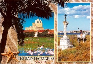 Une carte postales des Saintes-Maries-de-la-mer (Elodie)