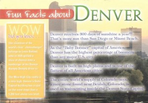 Une carte postale de Denver (MB)