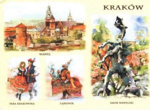 Une carte postale de Cracovie