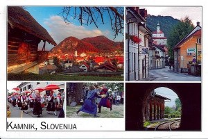 Une carte postale de Kamnik (Karmen)