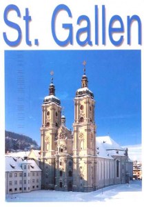 Une carte postale de Saint-Gall