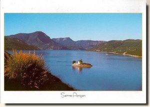 Une carte du lac de Serre-Ponçon, (les 3L et Céline)