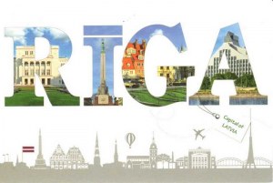 Une carte postale de Riga (Roberts)