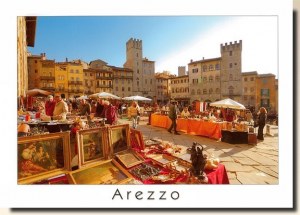 Une carte postale d'Arezzo