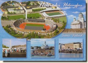 Une carte postale d'Helsinki (Eeva 'Snowfriend')