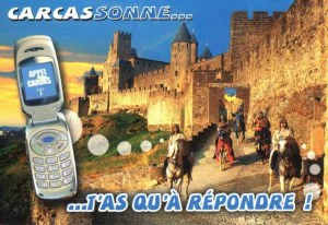 A postpostcard from Carcassonne (Semoul, Manu, Cathy, Marie, Cerise, Charlotte, Clara)